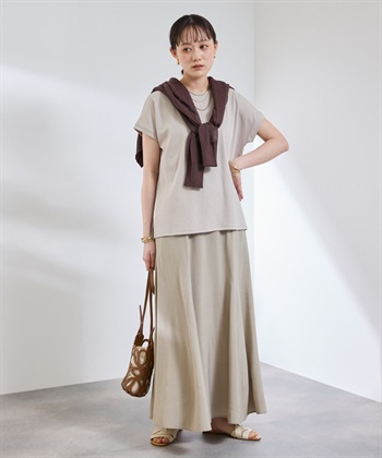 CROSS FUNCTION 《汗染み防止》エブ楽 天竺フレンチスリーブTシャツ_subthumb_25