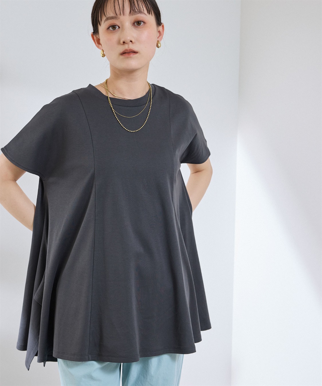 CROSS FUNCTION 《汗染み防止》エブ楽 天竺ベーシックTシャツ_sub_15