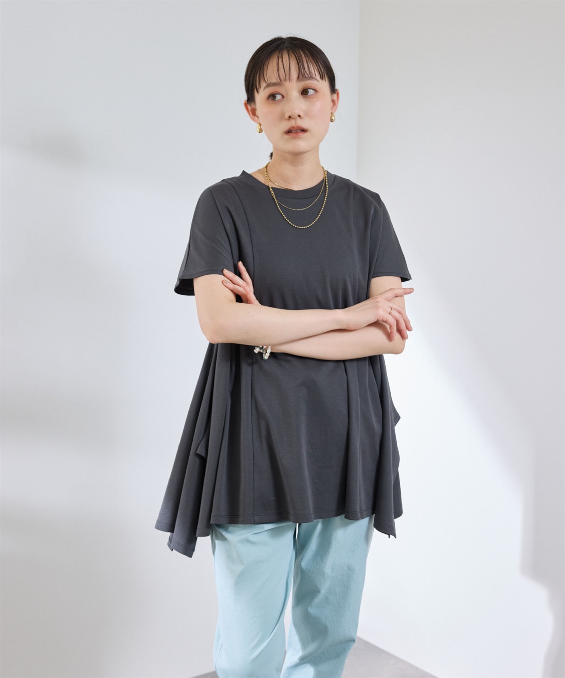 CROSS FUNCTION 《汗染み防止》エブ楽 天竺ベーシックTシャツ_sub_16