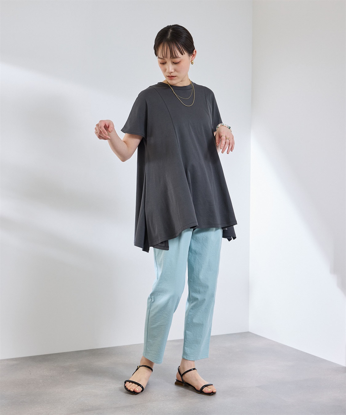 CROSS FUNCTION 《汗染み防止》エブ楽 天竺ベーシックTシャツ_sub_18