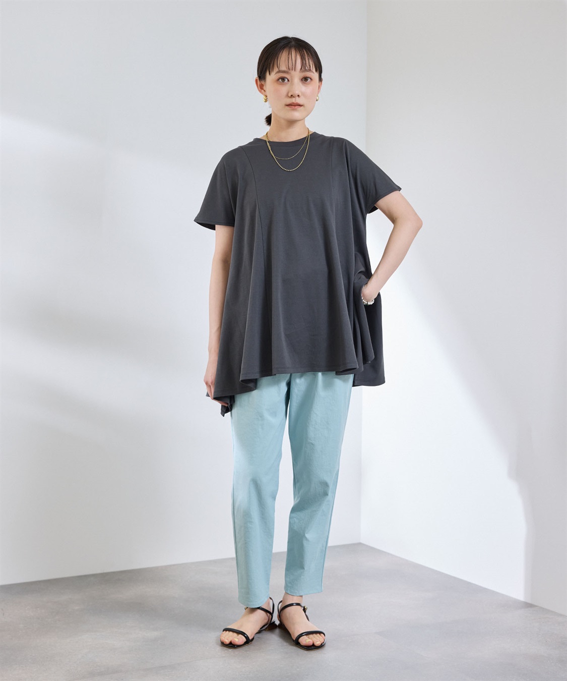 CROSS FUNCTION 《汗染み防止》エブ楽 天竺ベーシックTシャツ_sub_20