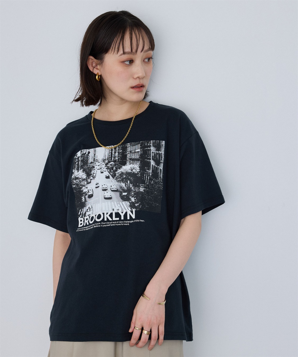 CROSS FUNCTION 《UV・接触冷感》エブ楽 BrooklynフォトプリントTシャツ_sub_2