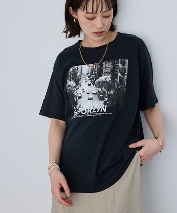 CROSS FUNCTION 《UV・接触冷感》エブ楽 BrooklynフォトプリントTシャツ_subthumb_3