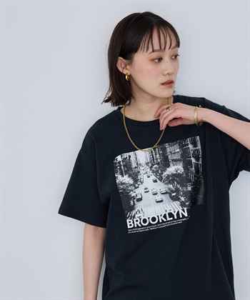 CROSS FUNCTION 《UV・接触冷感》エブ楽 BrooklynフォトプリントTシャツ_subthumb_4