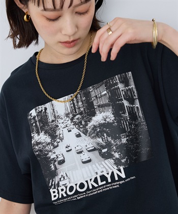 CROSS FUNCTION 《UV・接触冷感》エブ楽 BrooklynフォトプリントTシャツ_subthumb_5