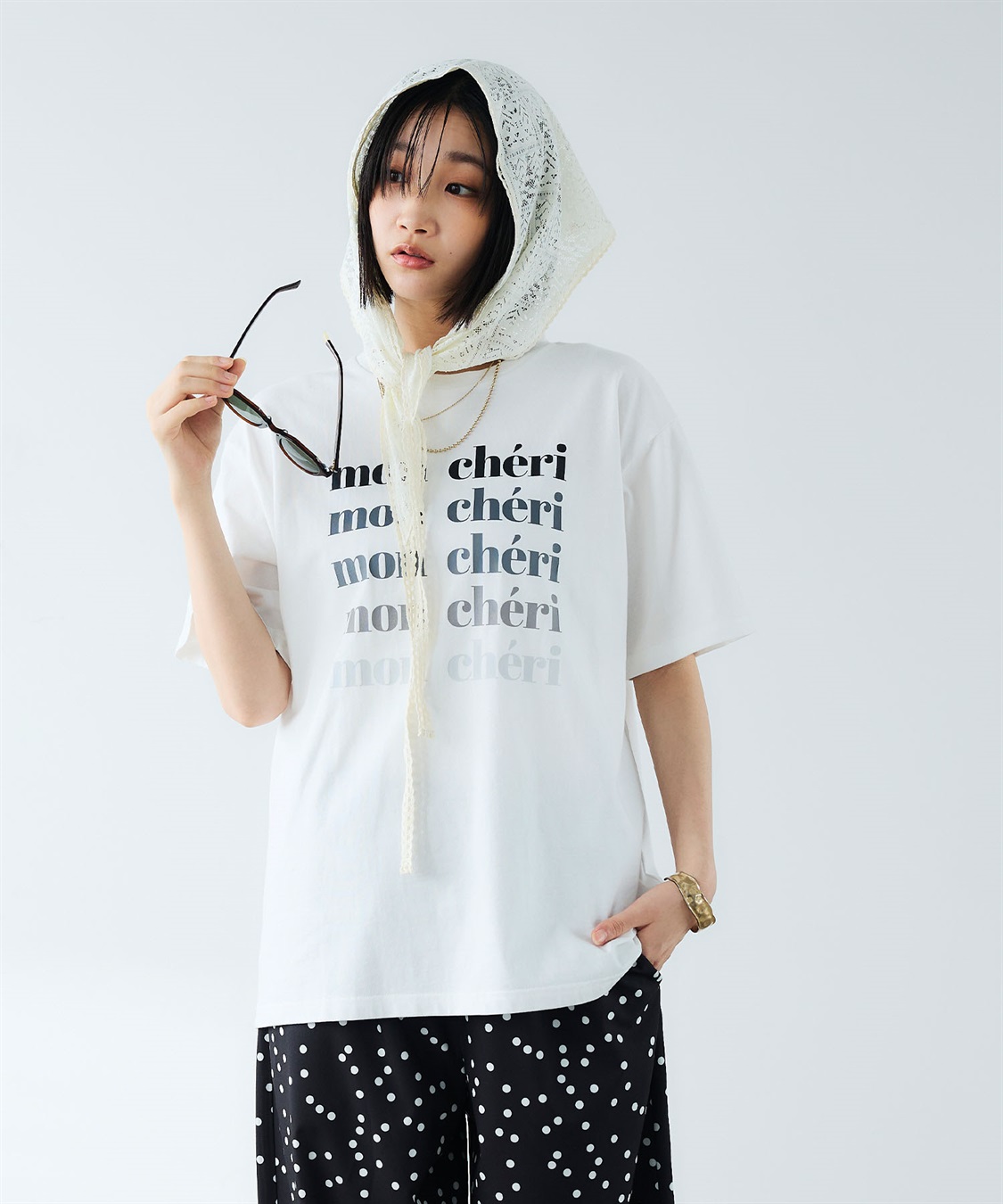 CROSS FUNCTION 《UV・接触冷感》エブ楽 ロゴプリントTシャツ_sub_3