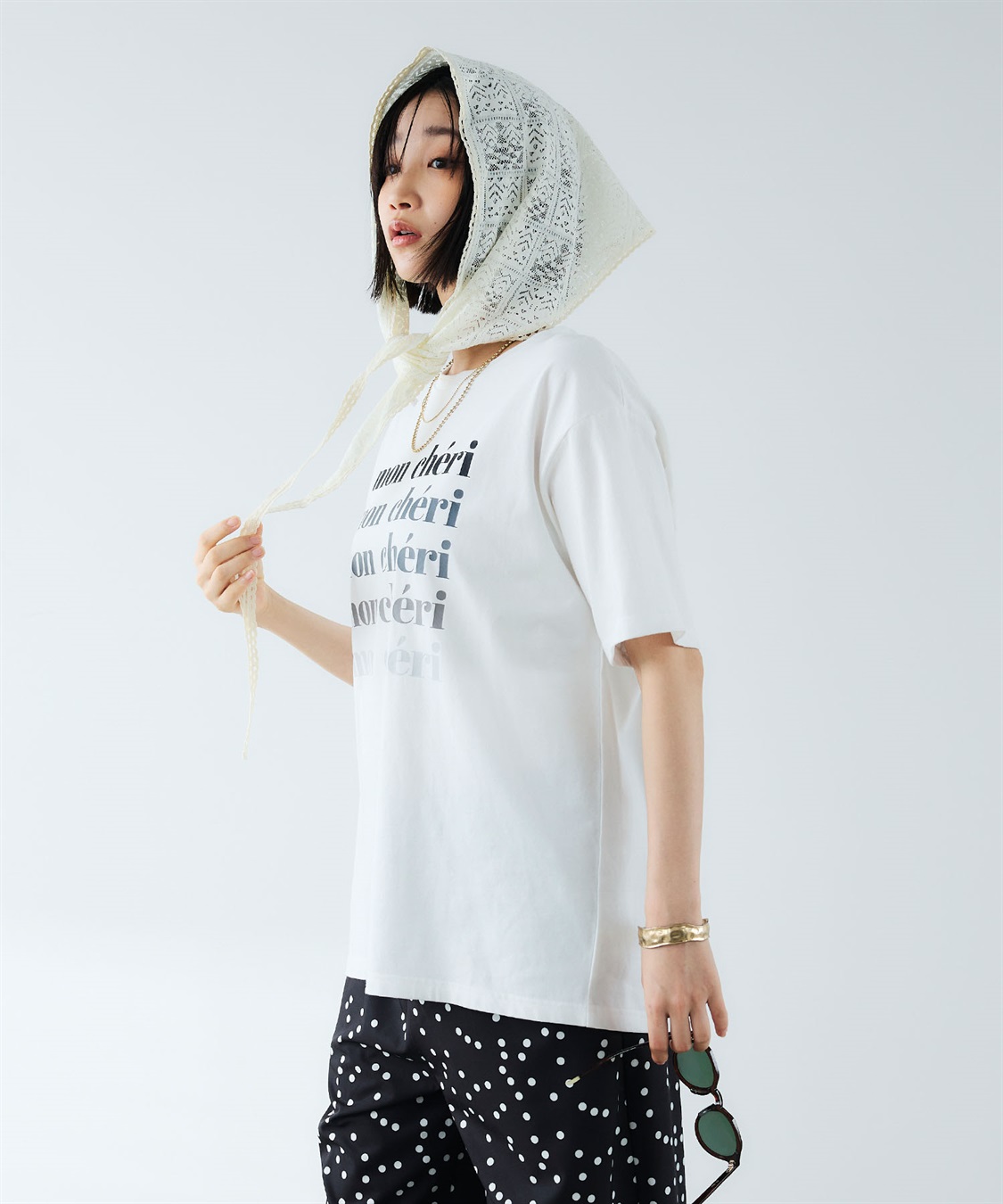 CROSS FUNCTION 《UV・接触冷感》エブ楽 ロゴプリントTシャツ_sub_5