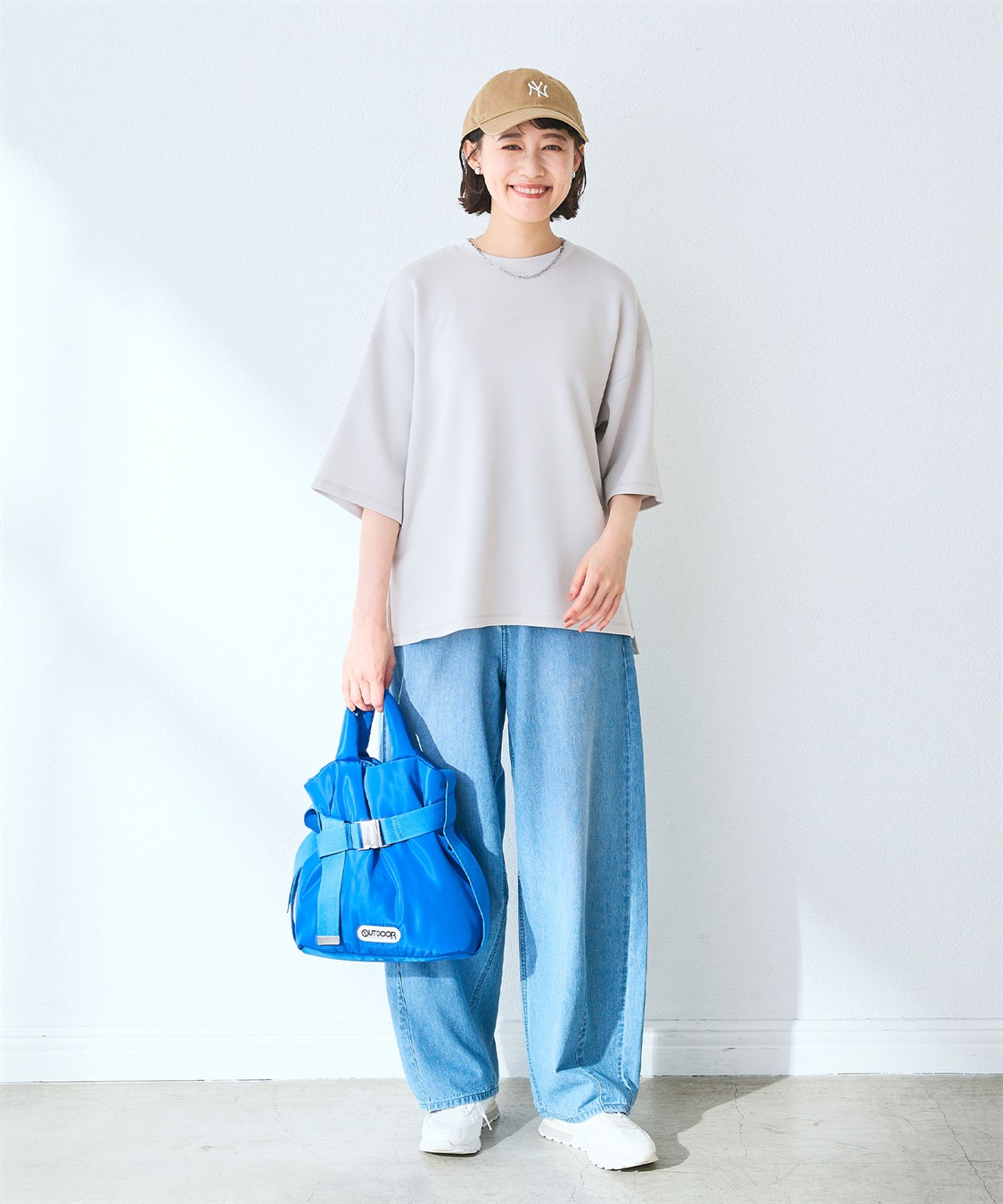 CROSS FUNCTION 《UV/接触冷感》エブ楽 なめらかダンボール ビッグシルエットTシャツ_sub_12