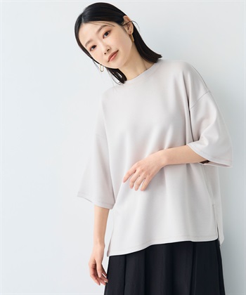 CROSS FUNCTION 《シワになりにくい》エブ楽 なめらかダンボール ビッグシルエットTシャツ_subthumb_12