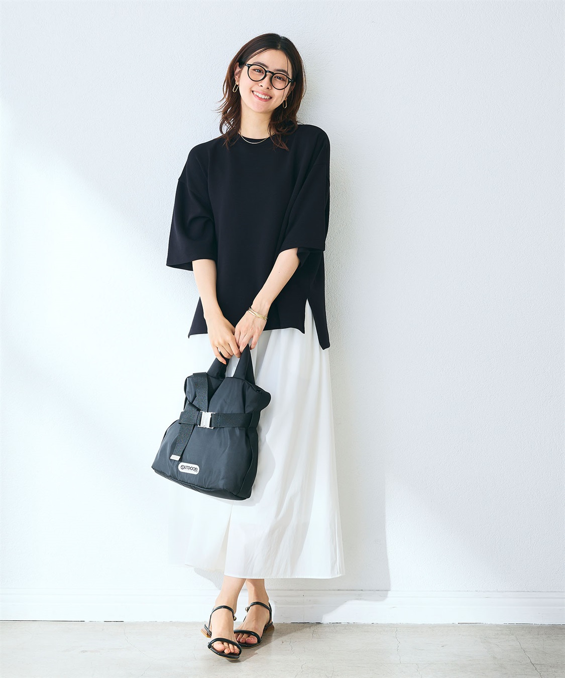 CROSS FUNCTION 《UV/接触冷感》エブ楽 なめらかダンボール ビッグシルエットTシャツ_sub_14