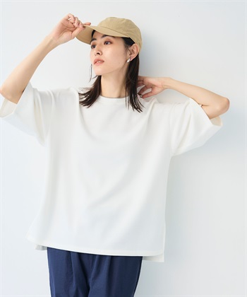 CROSS FUNCTION 《シワになりにくい》エブ楽 なめらかダンボール ビッグシルエットTシャツ_subthumb_20