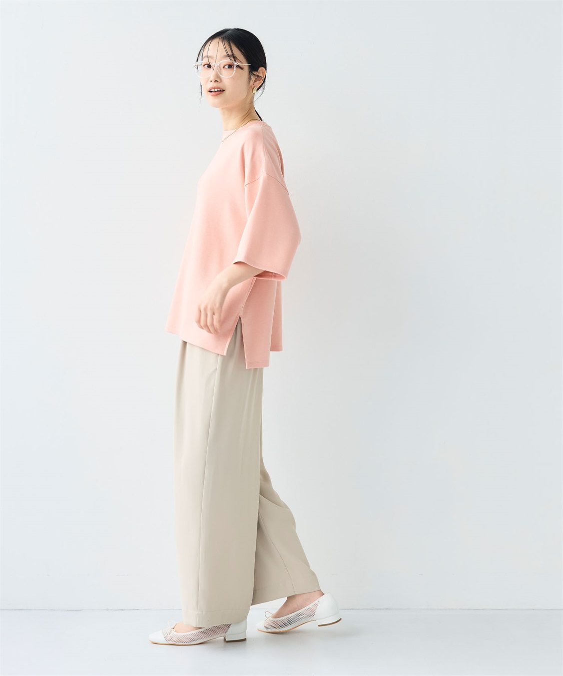 CROSS FUNCTION 《UV/接触冷感》エブ楽 なめらかダンボール ビッグシルエットTシャツ_sub_22