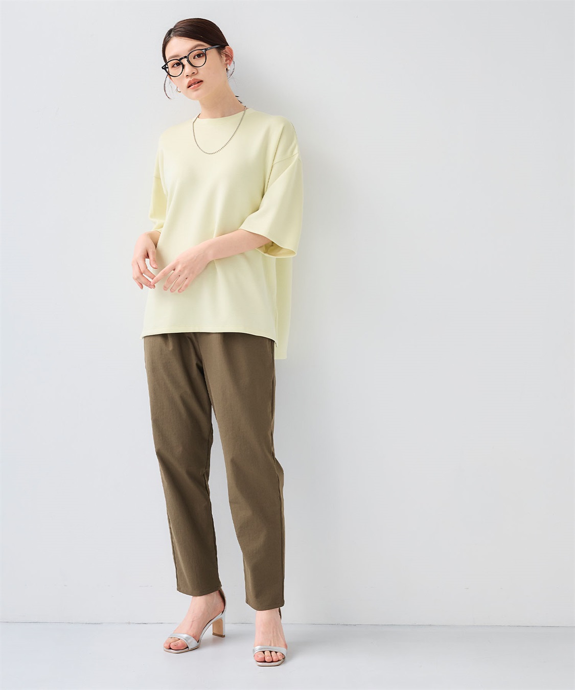 CROSS FUNCTION 《UV/接触冷感》エブ楽 なめらかダンボール ビッグシルエットTシャツ_sub_25