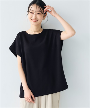 CROSS FUNCTION 《シワになりにくい》エブ楽 なめらかダンボール フレンチスリーブドルマンTシャツ_subthumb_11