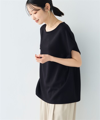 CROSS FUNCTION 《シワになりにくい》エブ楽 なめらかダンボール フレンチスリーブドルマンTシャツ_subthumb_13