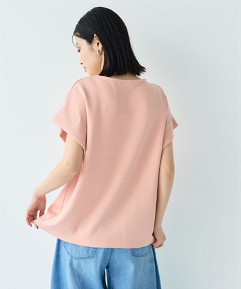 CROSS FUNCTION 《シワになりにくい》エブ楽 なめらかダンボール フレンチスリーブドルマンTシャツ_subthumb_23