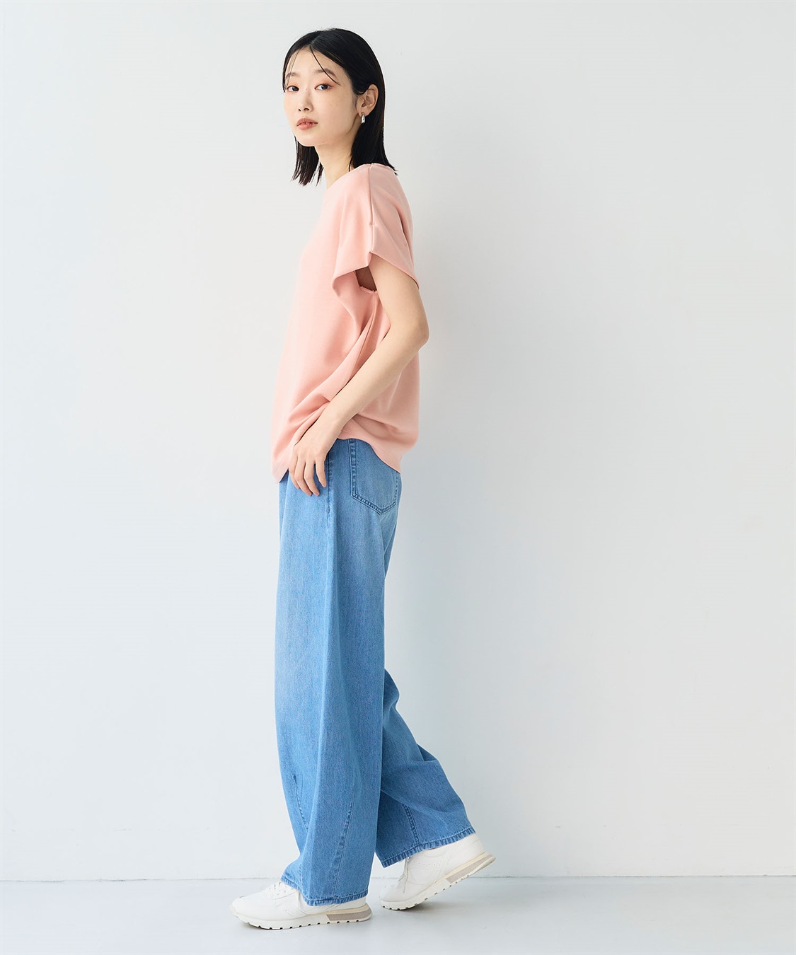 CROSS FUNCTION 《UV/接触冷感》エブ楽 なめらかダンボール フレンチスリーブドルマンTシャツ_sub_25