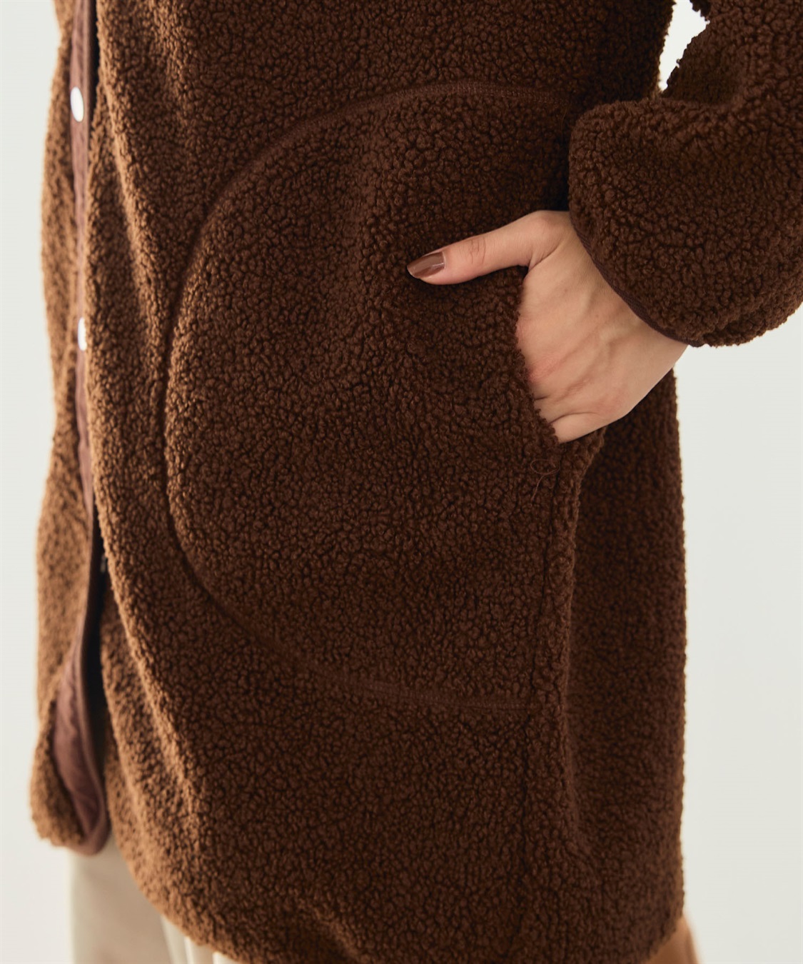 CROSS FUNCTION 《洗える》エブ楽 ボアノーカラーコート_sub_27