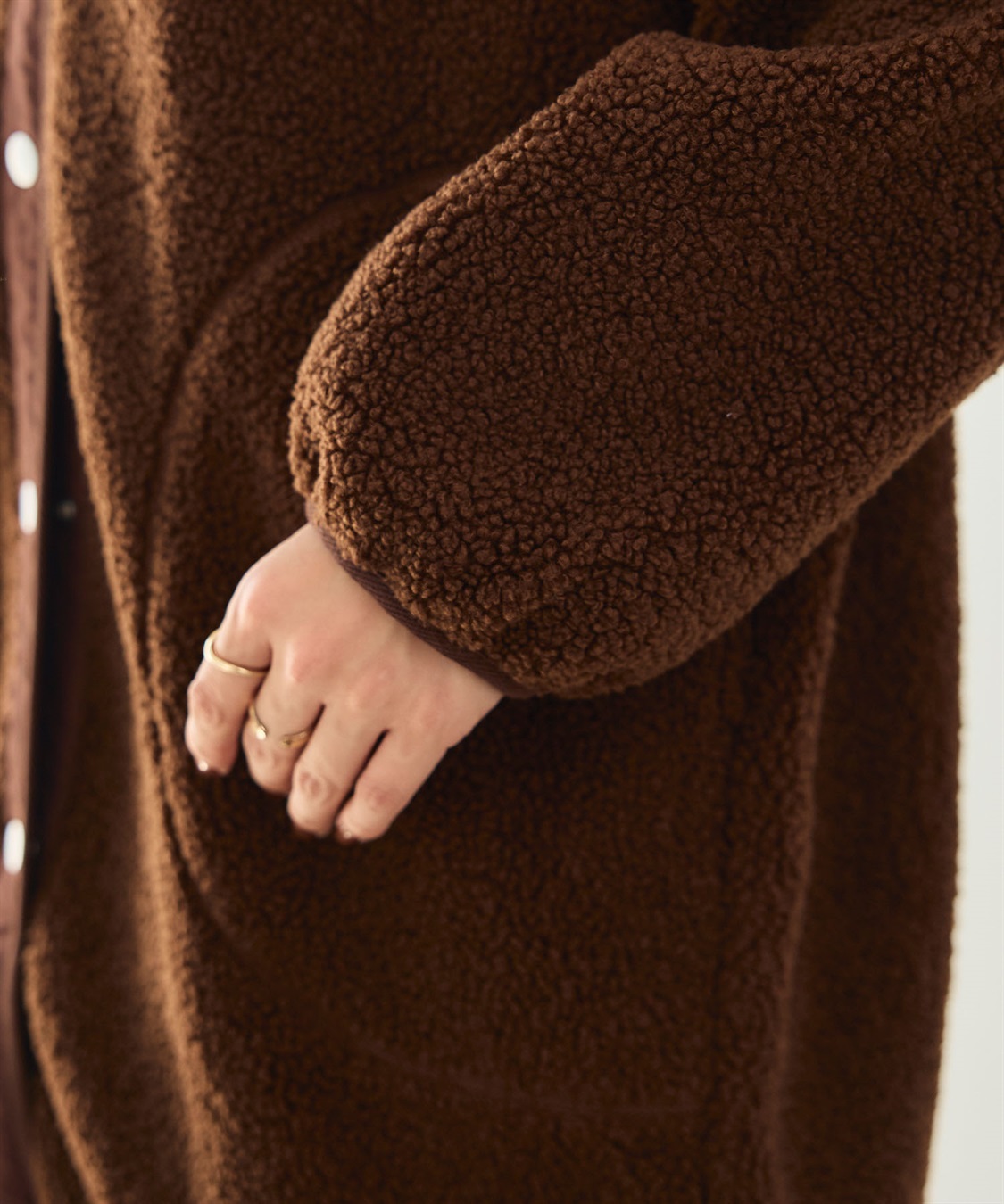 CROSS FUNCTION 《洗える》エブ楽 ボアノーカラーコート_sub_28