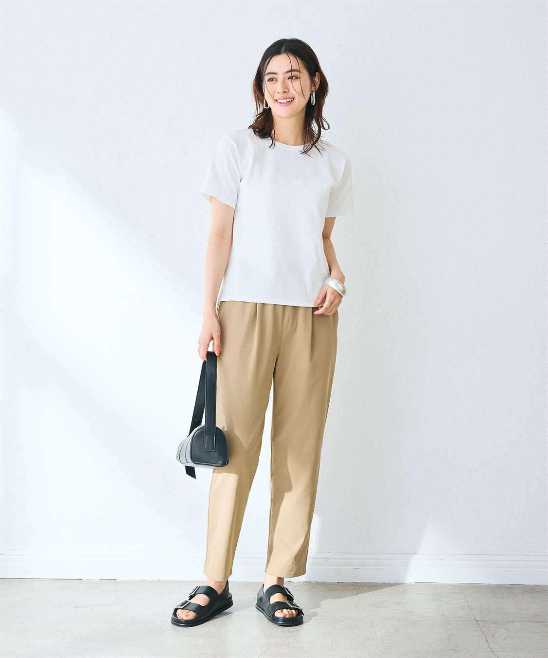 CROSS FUNCTION 《汗染み防止》裾スリットベーシックTシャツ_sub_12