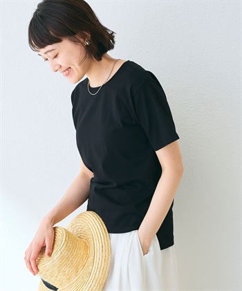 CROSS FUNCTION 《汗染み防止》裾スリットベーシックTシャツ_subthumb_15