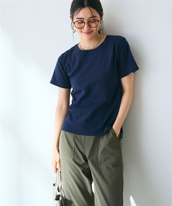CROSS FUNCTION 《汗染み防止》裾スリットベーシックTシャツ_subthumb_20
