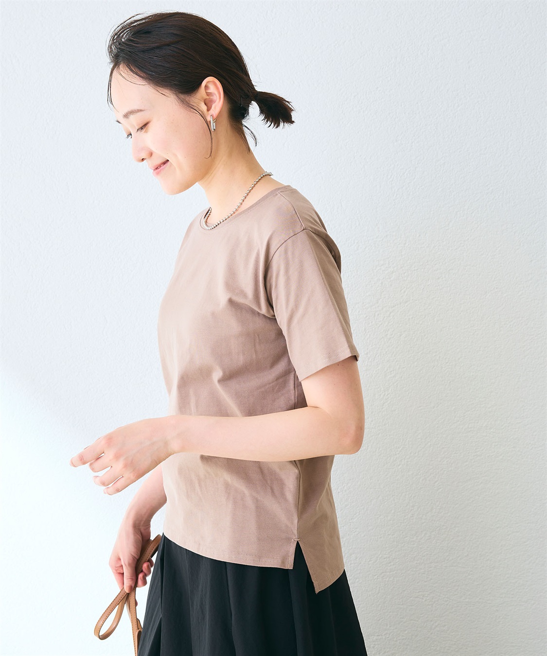 CROSS FUNCTION 《汗染み防止》裾スリットベーシックTシャツ_sub_23