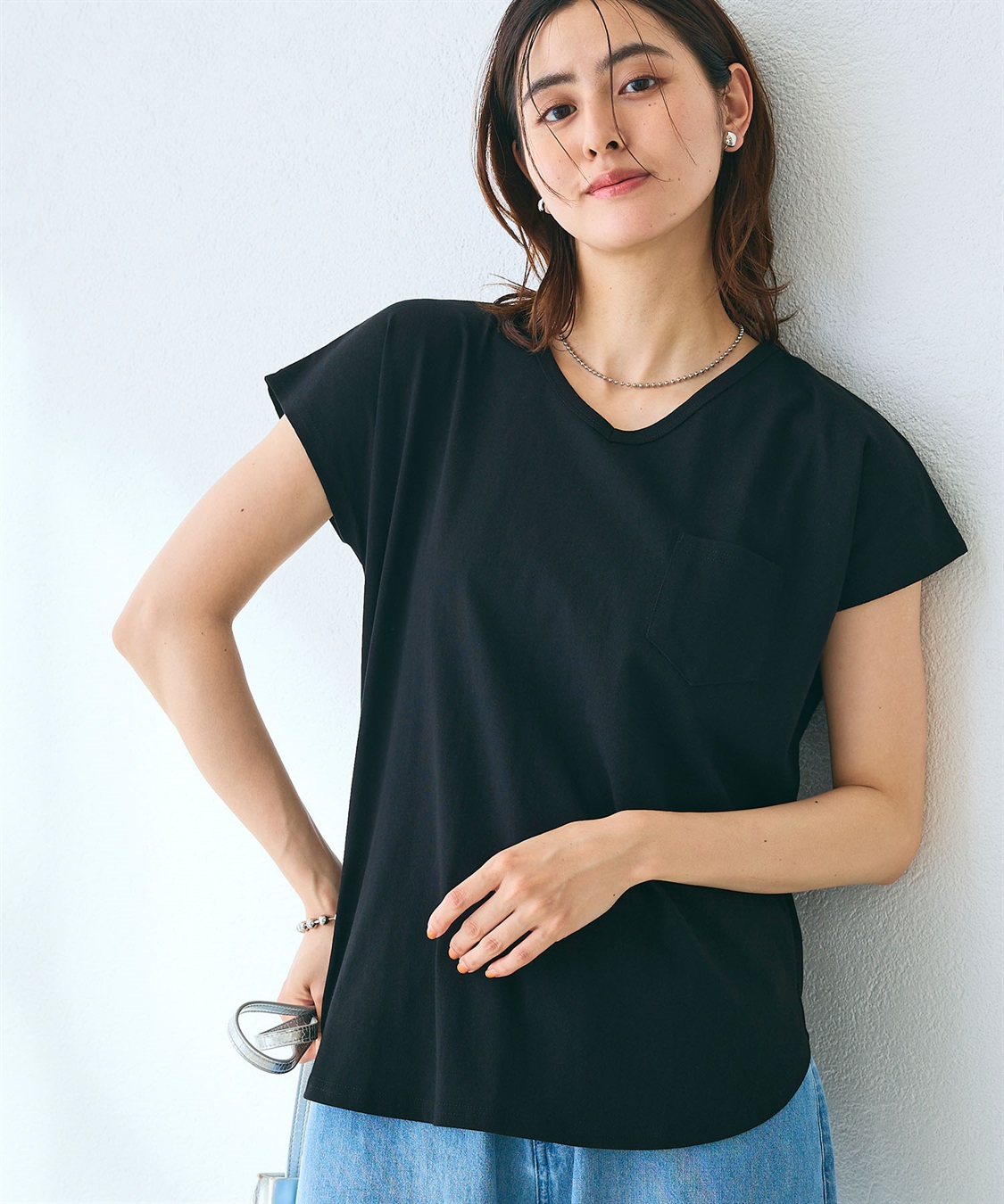 CROSS FUNCTION 《汗染み防止》フロントポケットTシャツ_sub_2