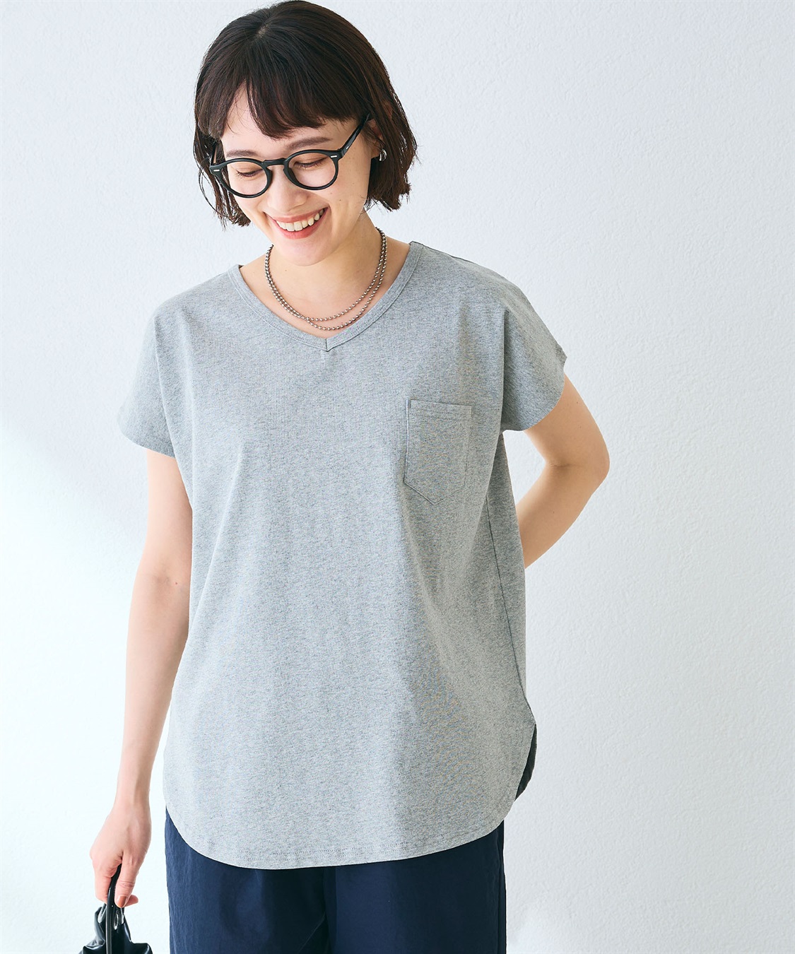 CROSS FUNCTION 《汗染み防止》フロントポケットTシャツ_sub_3