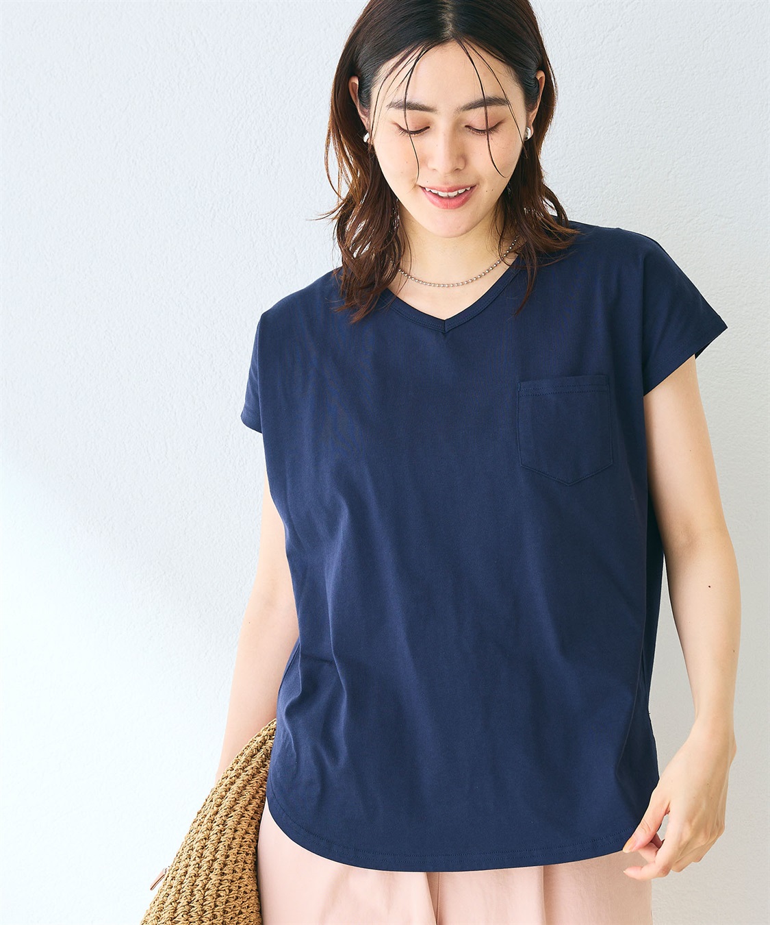 CROSS FUNCTION 《汗染み防止》フロントポケットTシャツ_sub_4