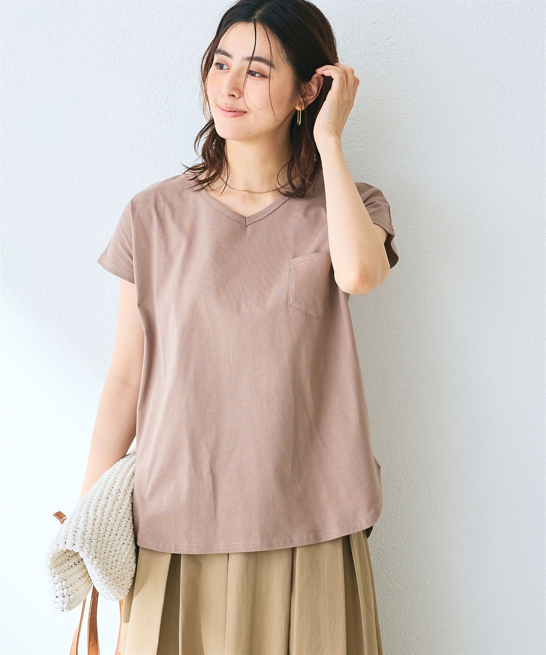 CROSS FUNCTION 《汗染み防止》フロントポケットTシャツ_sub_5