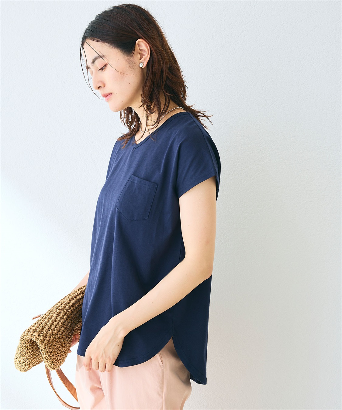 CROSS FUNCTION 《汗染み防止》フロントポケットTシャツ_sub_24