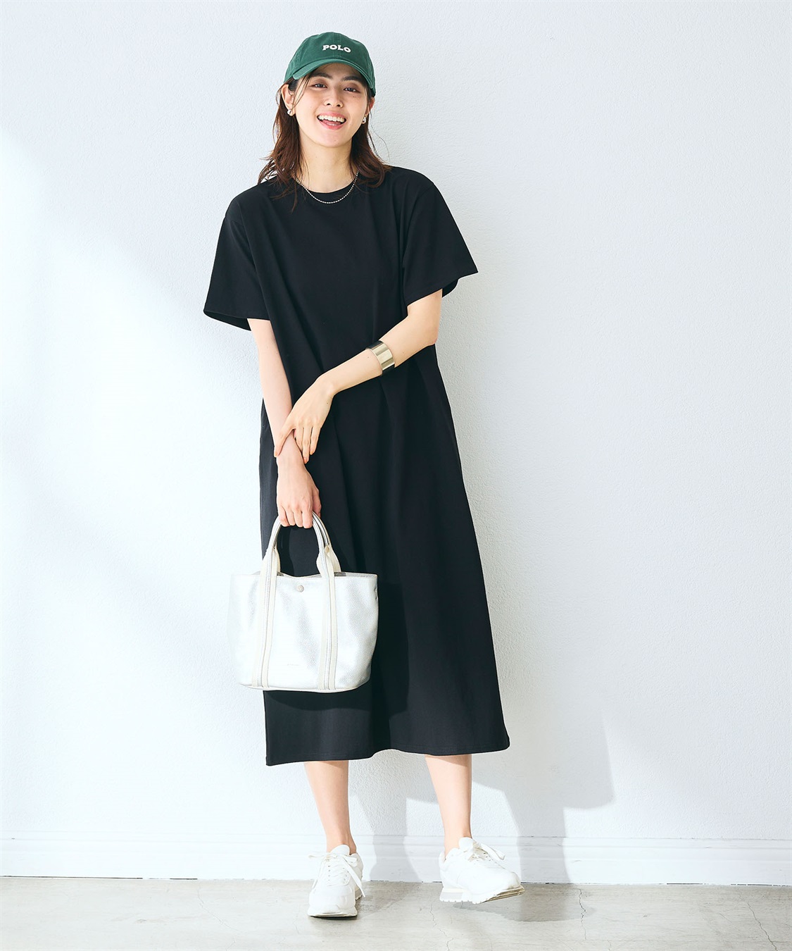 CROSS FUNCTION 《汗染み防止》バックスリットベーシックワンピース_sub_17