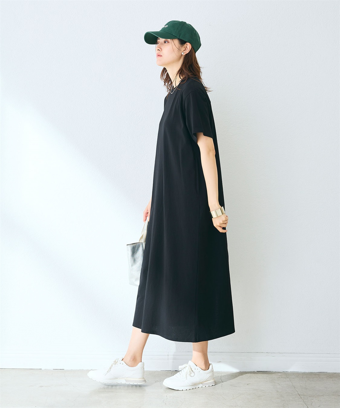 CROSS FUNCTION 《汗染み防止》バックスリットベーシックワンピース_sub_18