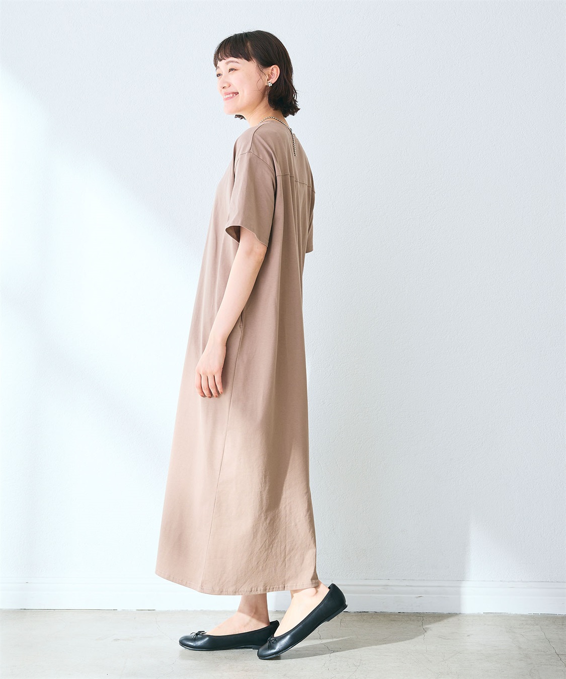 CROSS FUNCTION 《汗染み防止》バックスリットベーシックワンピース_sub_23