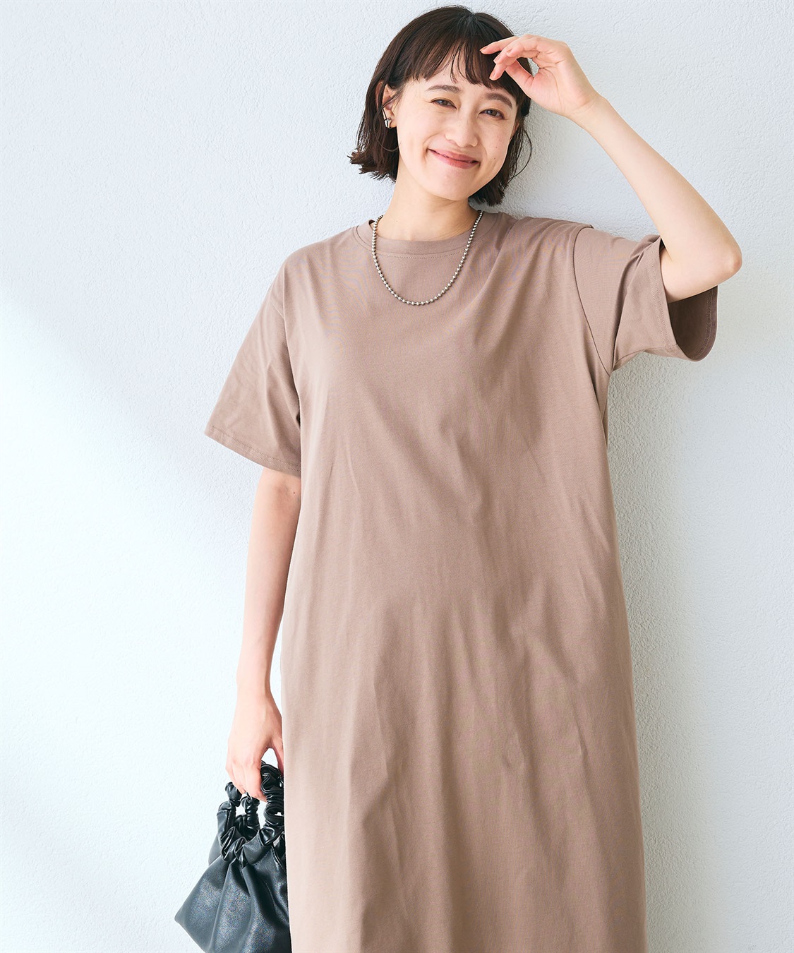 CROSS FUNCTION 《汗染み防止》バックスリットベーシックワンピース_sub_24