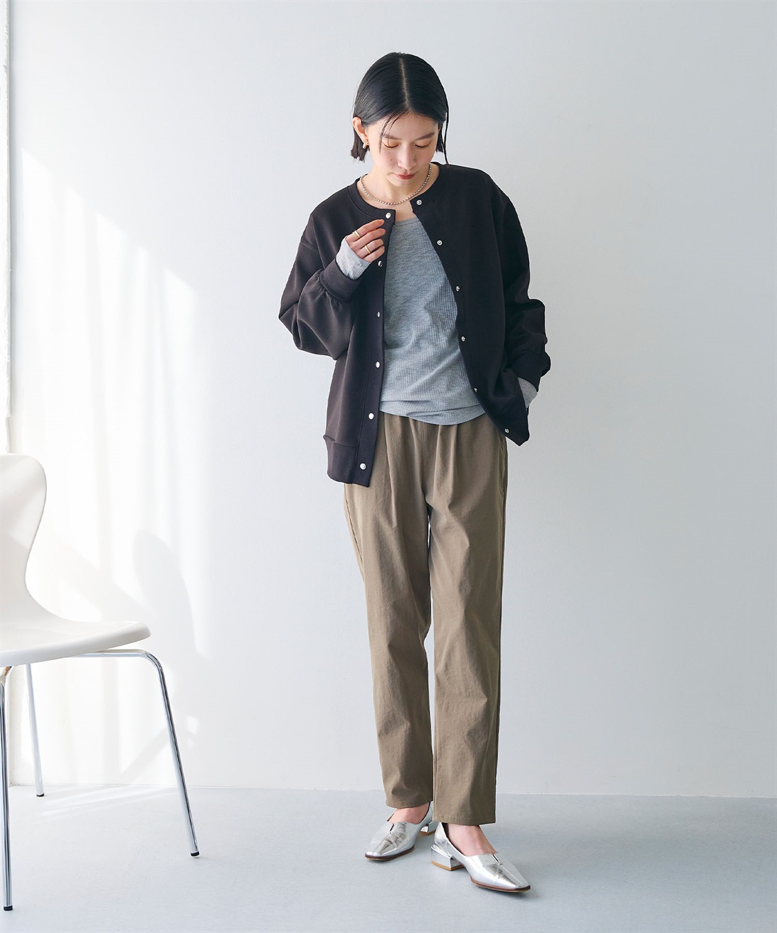 CROSS FUNCTION 《UV》ドットボタンスウェットカーディガン_sub_14