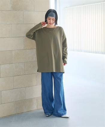 CROSS FUNCTION 《よれにくい》オーバーサイズコットンロングスリーブTシャツ_subthumb_7