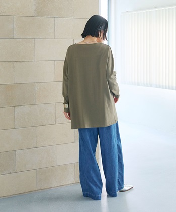 CROSS FUNCTION 《よれにくい》オーバーサイズコットンロングスリーブTシャツ_subthumb_9