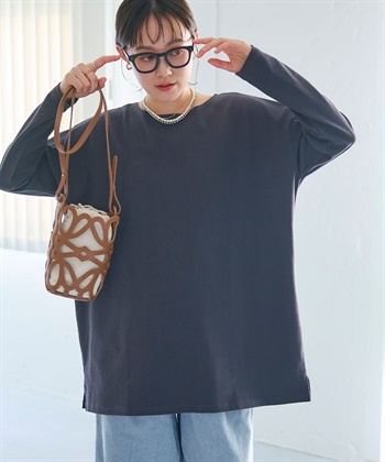 CROSS FUNCTION 《よれにくい》オーバーサイズコットンロングスリーブTシャツ_subthumb_10