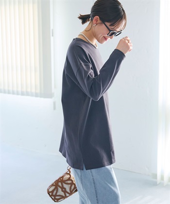 CROSS FUNCTION 《よれにくい》オーバーサイズコットンロングスリーブTシャツ_subthumb_11