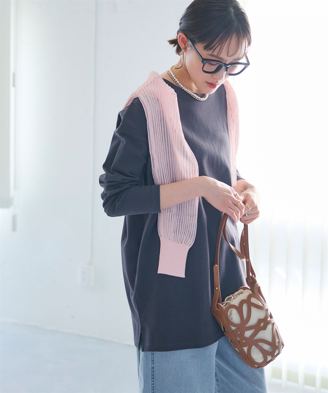 CROSS FUNCTION 《よれにくい》オーバーサイズコットンロングスリーブTシャツ_sub_12