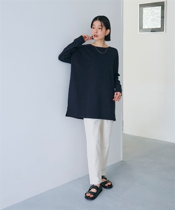 CROSS FUNCTION 《よれにくい》オーバーサイズコットンロングスリーブTシャツ_subthumb_21