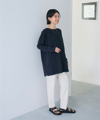 CROSS FUNCTION 《よれにくい》オーバーサイズコットンロングスリーブTシャツ_subthumb_22