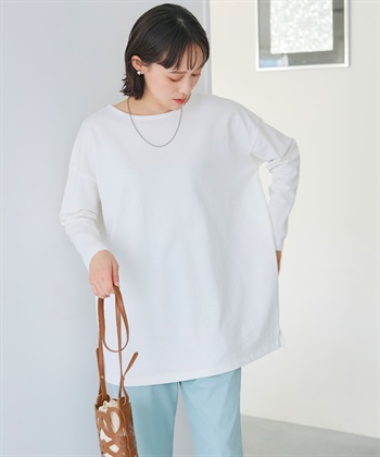 CROSS FUNCTION 《よれにくい》オーバーサイズコットンロングスリーブTシャツ_subthumb_24