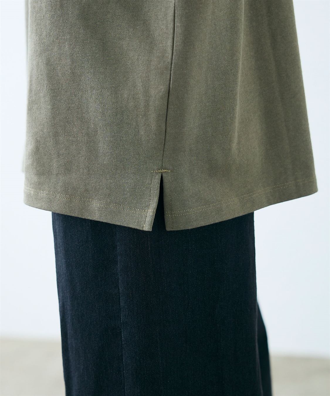 CROSS FUNCTION 《よれにくい》エブ楽 オーバーサイズハーフスリーブコットンTシャツ_sub_28