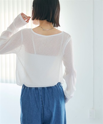 CROSS FUNCTION 《接触冷感》エブ楽 シアーリブロングTシャツ_subthumb_12