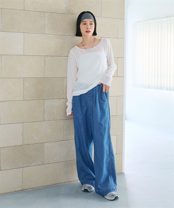 CROSS FUNCTION 《接触冷感》エブ楽 シアーリブロングTシャツ_subthumb_13