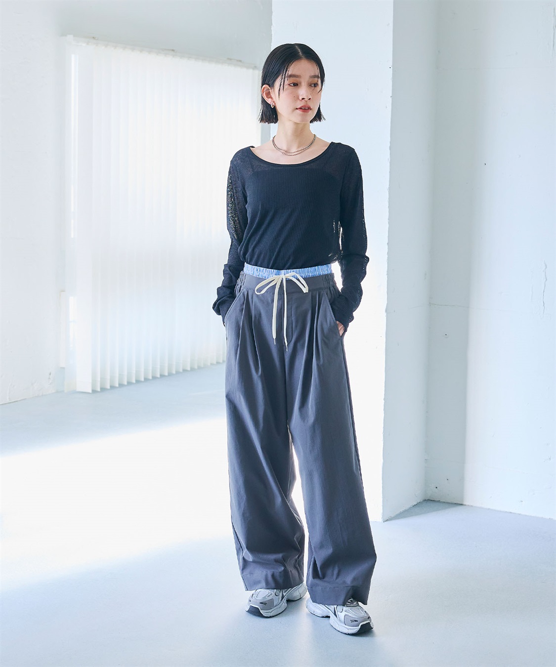 CROSS FUNCTION 《接触冷感》エブ楽 シアーリブロングTシャツ_sub_22