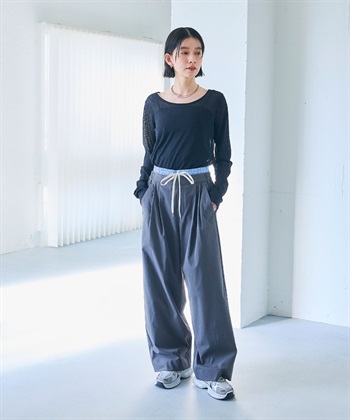 CROSS FUNCTION 《接触冷感》エブ楽 シアーリブロングTシャツ_subthumb_22